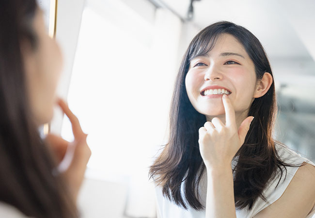 笑顔な女性